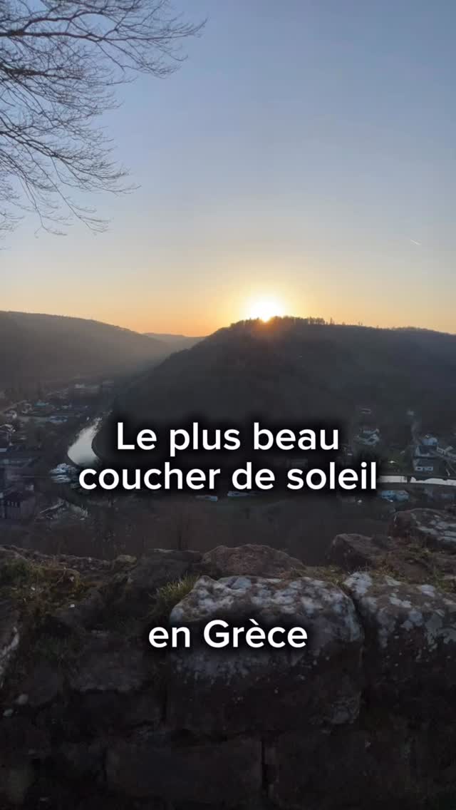 Lutzelbourg - Coucher de soleil depuis le château