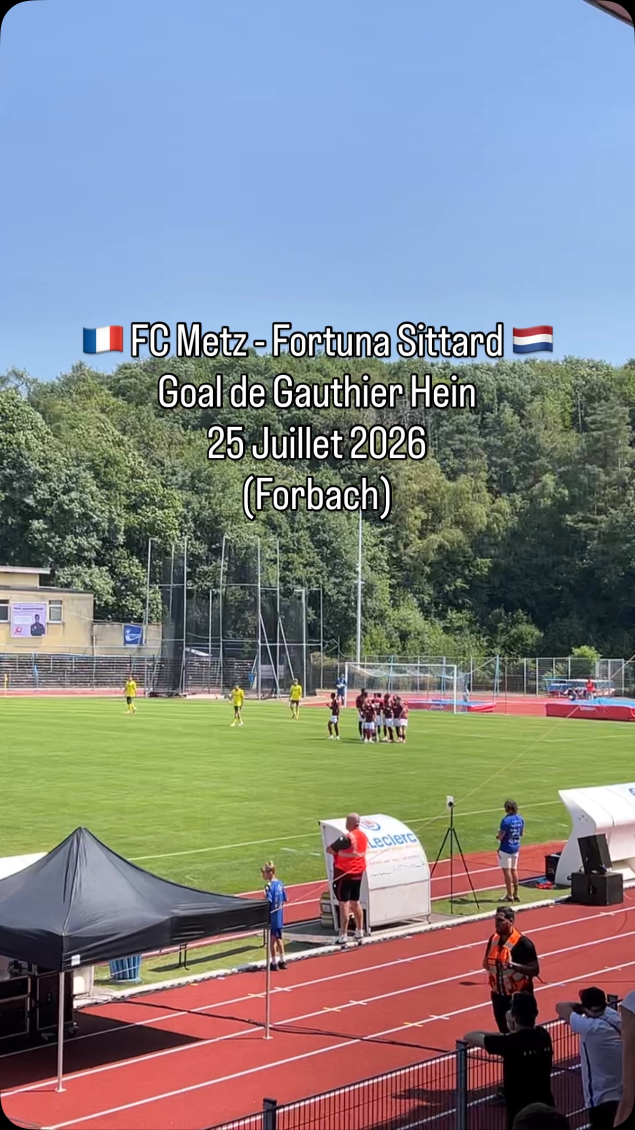 Forbach - FC Metz gegen Fortuna Sittard im Schlossberg-Stadion