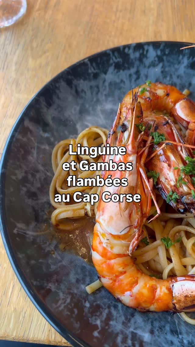 🇮🇹 Linguine with flambéed prawns