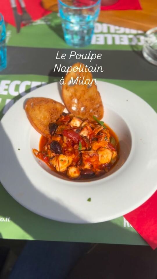 Le Poulpe Napolitain, sous le soleil, à Milan.