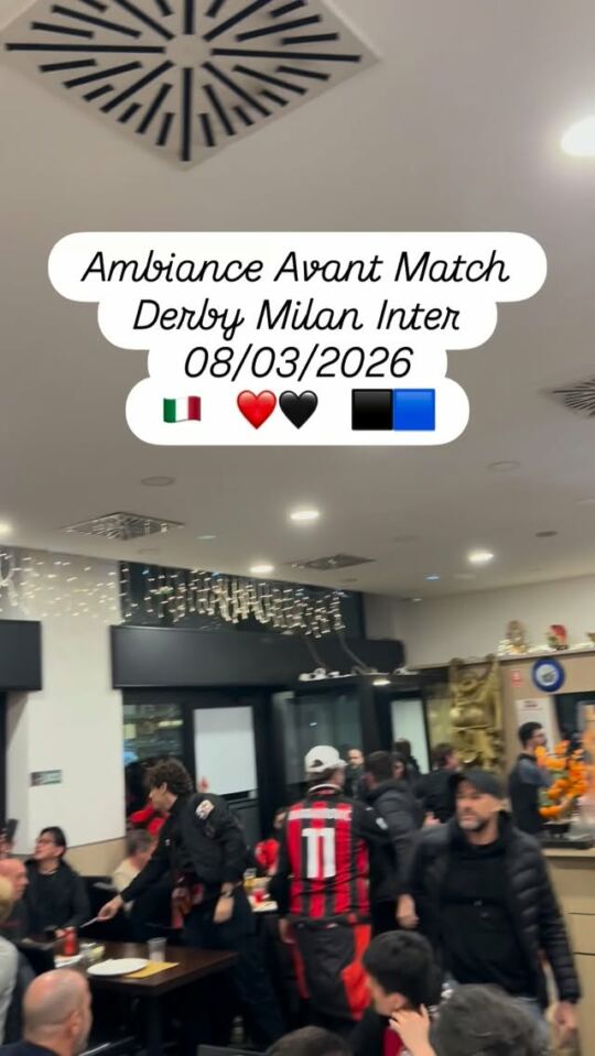 Ambiance Avant Match Derby Milan Inter 08/03/2026 🇮🇹