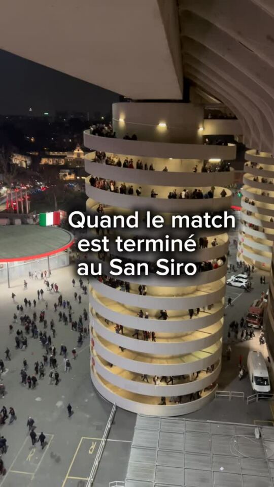 Quand le match est terminé au San Siro.