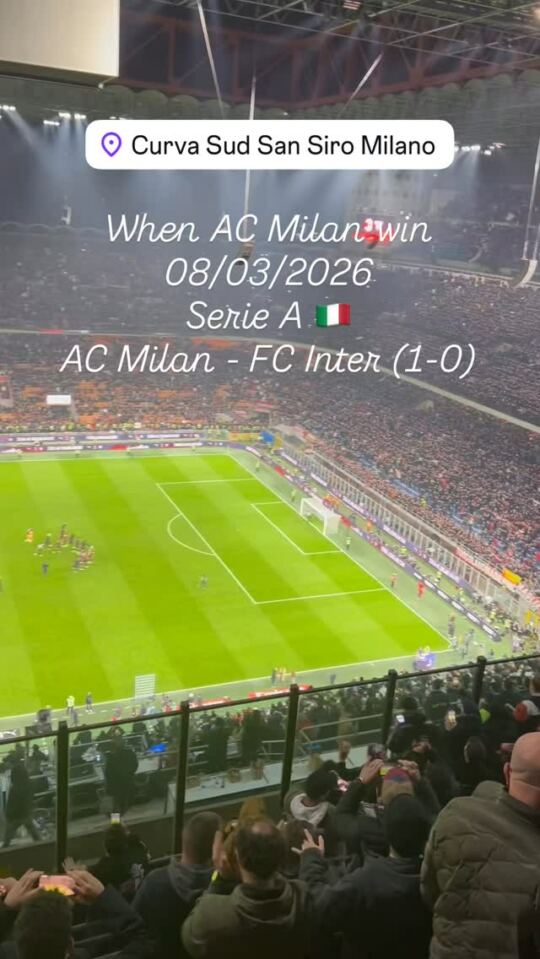 When AC Milan win the Derby