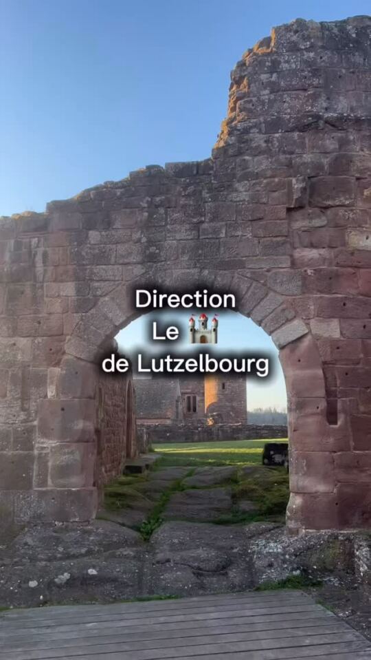 Direction le Château de Lutzelbourg 🏰 pour voir le Coucher de Soleil.