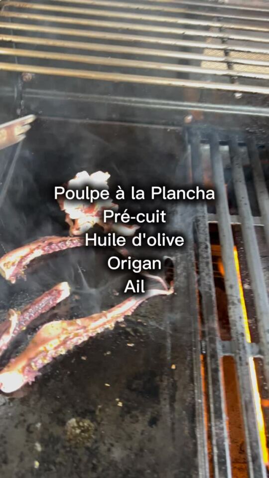 Tentacules de poulpes à la plancha (juste snacké) pour ce soir.