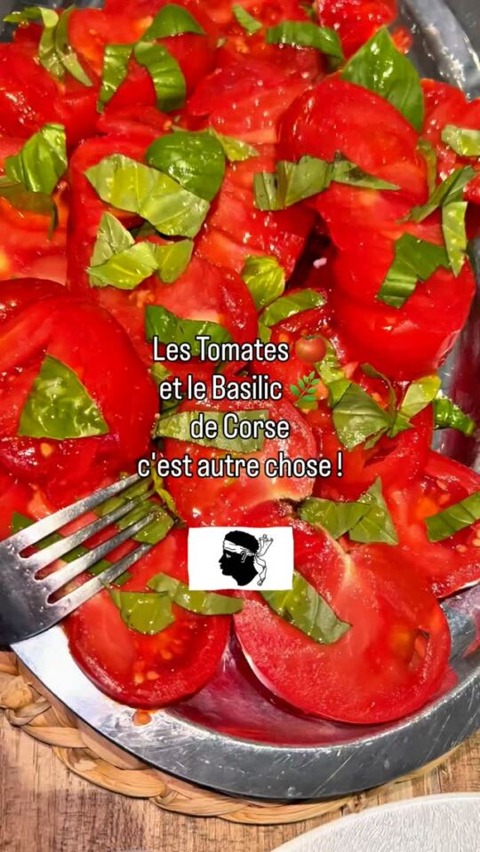 Les Tomates 🍅 et le Basilic 🌿 de Corse c'est autre chose !