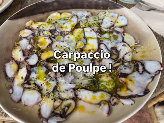 Carpaccio de Poulpe !