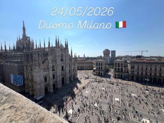 Une magnifique vue sur la Piazza et le Duomo depuis la nouvelle Highline Skywalk des Galleries Vittorio Emanuele.