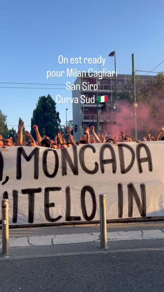 On est ready pour Milan Cagliari San Siro, Curva Sud 🇮🇹