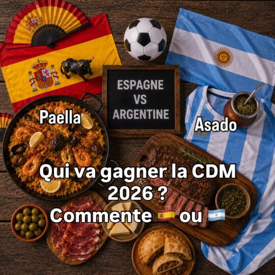 Dimanche 19 Juillet 2026 : Qui va gagner la Grande Finale ce soir Espagne 🇪🇸 ou Argentine 🇦🇷 ?