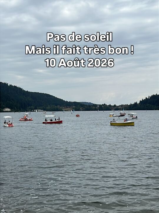 Pas de soleil, mais il fait très bon !