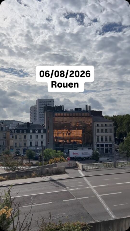 Une nouvelle journée à Rouen en Normandie.