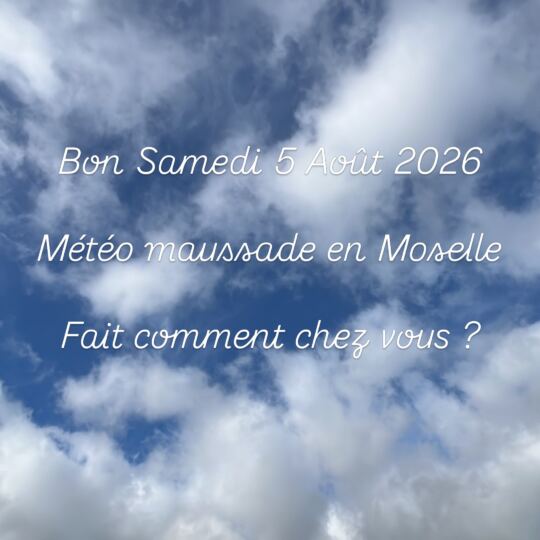 Bon Samedi 5 Août 2026