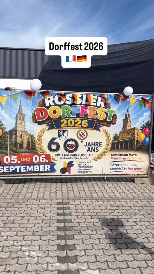 60 ans d’amitié, ça se fête des deux côtés de la frontière 🇫🇷🤝🇩🇪