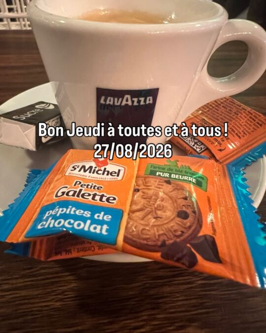 Bon Jeudi à toutes et à tous !