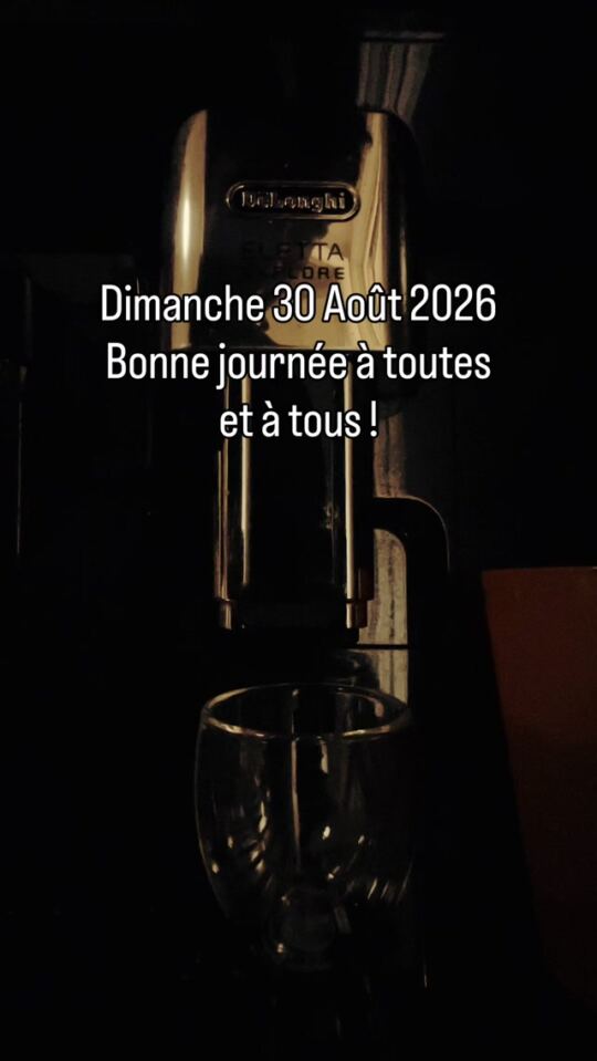 Dimanche 30 Août 2026.