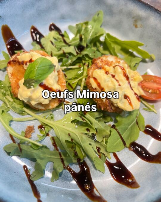 Oeufs Mimosa pânés au Restaurant Le Mine904, vous pensez quoi de ce plat ?