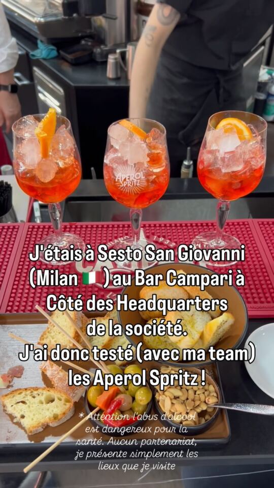 J'étais à Sesto San Giovanni (Milan 🇮🇹) au Bar Campari à Côté des Headquarters du siège social et historque de la société.