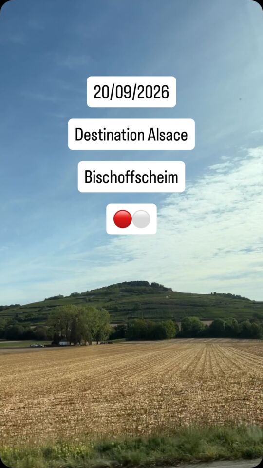 Destination Alsace, à Bischoffscheim 🔴⚪️