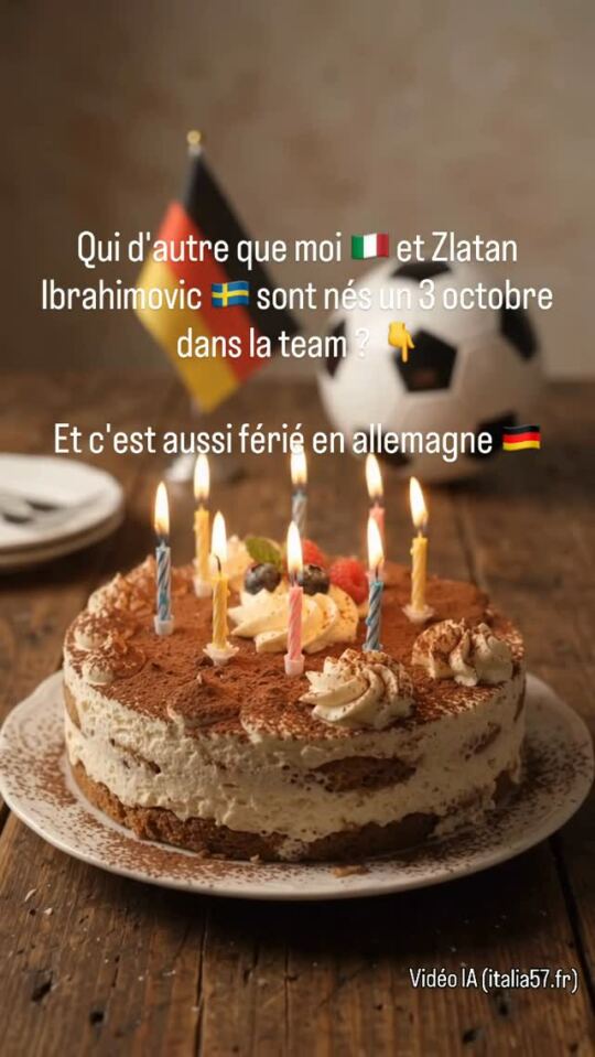 Qui à part moi 🇮🇹 et Zlatan Ibrahimovic 🇸🇪 sont nés le 3 Octobre ?