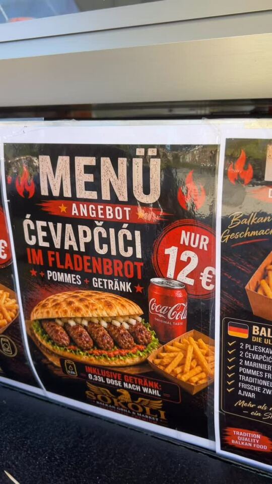 Restauration Croate 🇭🇷 (ćevapčići) et Serbe 🇷🇸 (pljeskavica) Stiring-Wendel ce midi au marché !