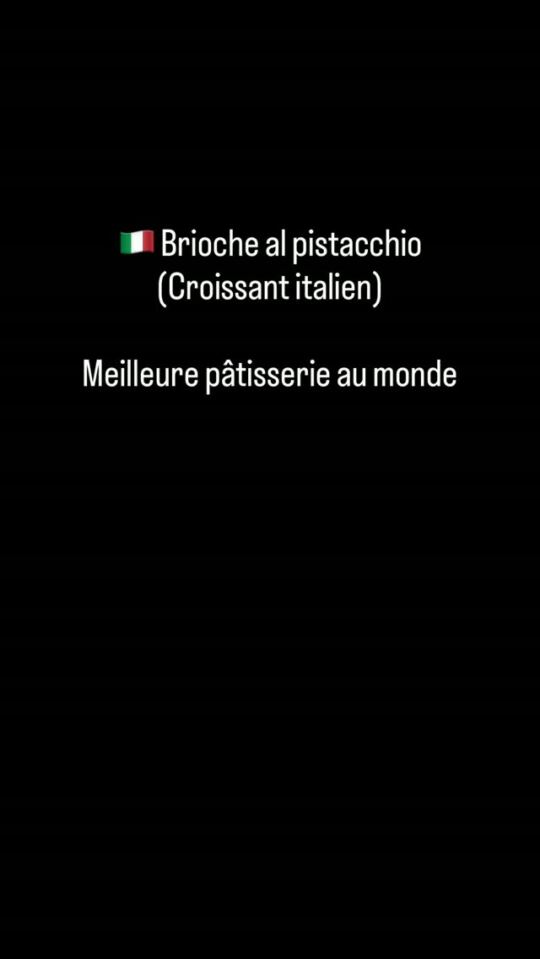 Je viens d'arriver en Italie à Côme (17/10/2026 08h00) 🇮🇹 et la 1ère chose que je mange c'est...