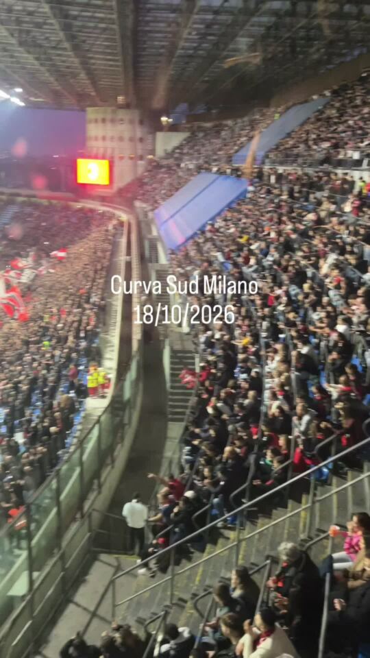Curva Sud Milano, le 18 Octobre 2026.